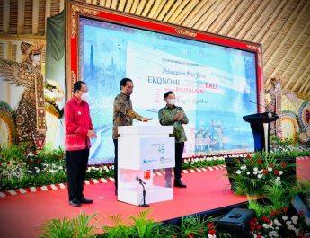 Presiden Jokowi Secara Resmi Luncurkan Peta Jalan Ekonomi Kerthi Bali menuju Bali Era Baru Hijau, Tangguh, Sejahtera