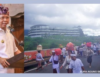Ribuan Umat Padati Usabha Pitra Pura Dalem Puri Besakih, Gubernur Koster: Astungkara Infrastruktur Baru Berikan Kenyamanan Pemedek