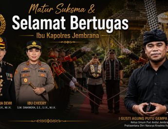 Puri Andul Sampaikan Ucapan Selamat dalam Pisah Sambut Kapolres Jembrana, Tegaskan Harmoni Adat dan Polri