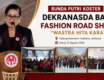 “SATU JIWA, TIGA RUPA”, KONSEP NY. PUTRI KOSTER KEMBANGKAN WASTRA BALI MENUJU PANGGUNG MODE GLOBAL