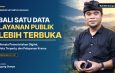 Grafis editorial ulasan Agung Gempa tentang Pergub Bali 53/2021, Satu Data, dan transparansi layanan digital Pemerintah Provinsi Bali