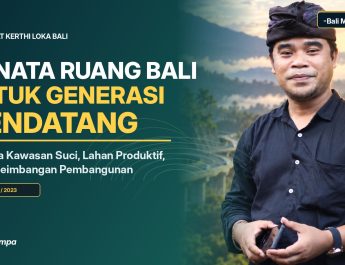 Foto asli Agung Gempa untuk ulasan Perda RTRW Bali 2023–2043 dengan gradasi hijau kebiruan