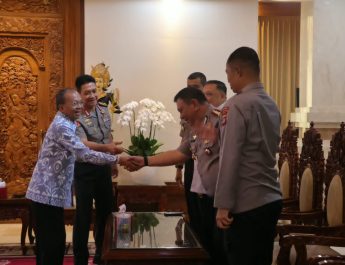 Gubernur Koster Terima Pamit Daniel Adityajaya, Apresiasi Soliditas Pemprov Bali dan Polda Bali