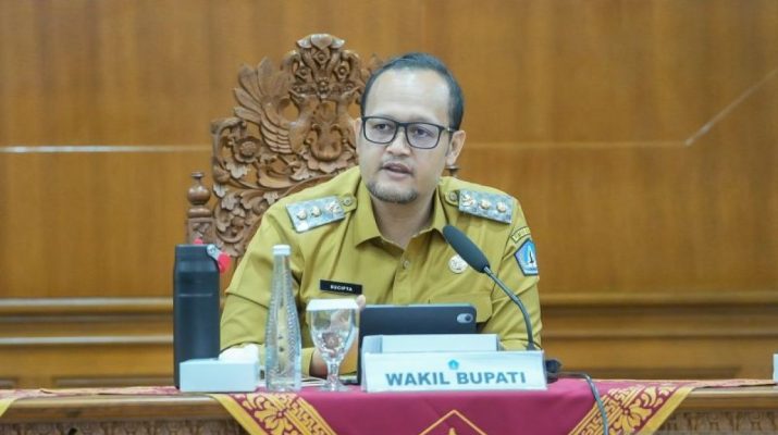 Wakil Bupati Badung Bagus Alit Sucipta saat exit meeting pemeriksaan BPK RI di Puspem Badung, 5 Oktober 2026.